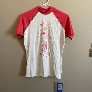 NWT Women’s Roxy mermaid rash guard L